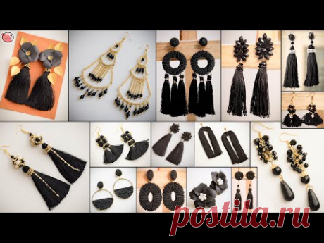 Hot Black!!.. Daily Wear DIY Earrings | Latest Fashion Jewelry Ideas For Girls