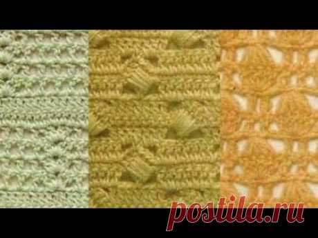 Узоры крючком - Crochet Pattern - YouTube