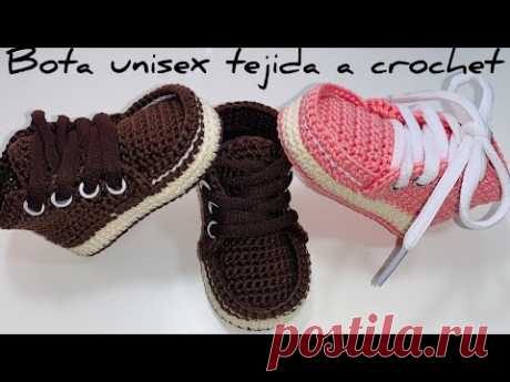 Botas tejidas a crochet| 3/6 Meses| Paso A Paso | Crochet Baby boots