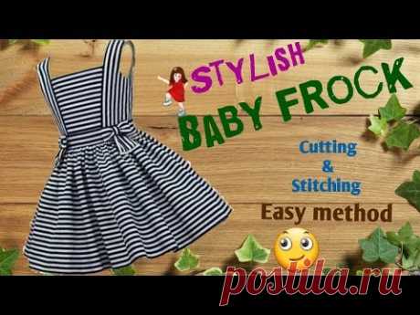 (131) Stylish and new design Baby frock cutting and stitching full tutorial // by simple cutting - YouTube
