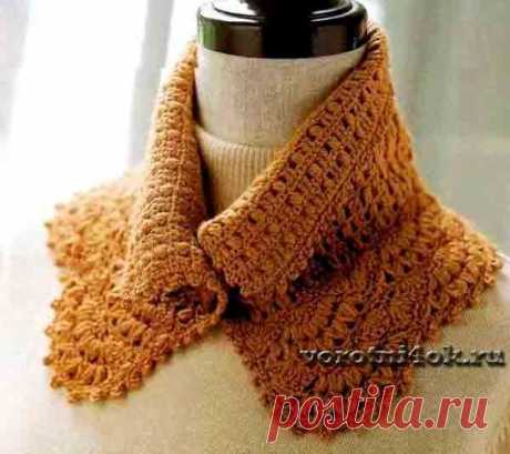 В ожидании осени: теплый шарф-воротничок — Рукоделие