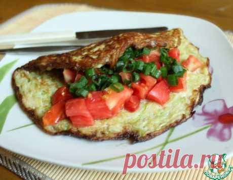 Кабачковый омлет с сыром и помидором – кулинарный рецепт