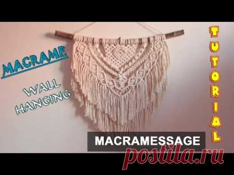 Macrame wall hanging Tutorial | Easy DIY for Macrame Beginners