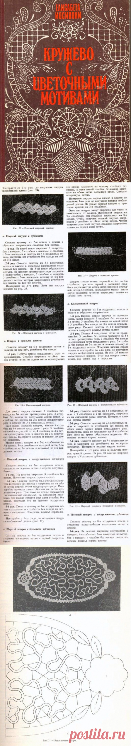 РУМЫНСКОЕ КРУЖЕВО С ЦВЕТОЧНЫМИ МОТИВАМИ