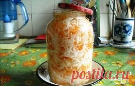 Быстрая засолка капусты в банке - пошаговый рецепт с фото на Повар.ру