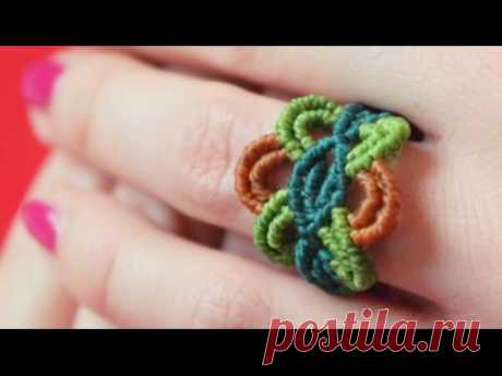 How to Make a Colorful Macrame Ring [DIY] - YouTube