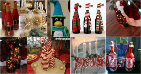 20 Festively Easy Wine Bottle Crafts For Holiday Home Decorating -...