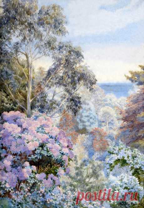 Весной был полон сад... Изумительные акварели художницы Beatrice E. Parsons (British, 1870-1955)