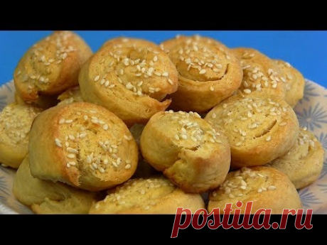 Печенье из плавленного сырка с кунжутом рецепт с фото - 1000.menu