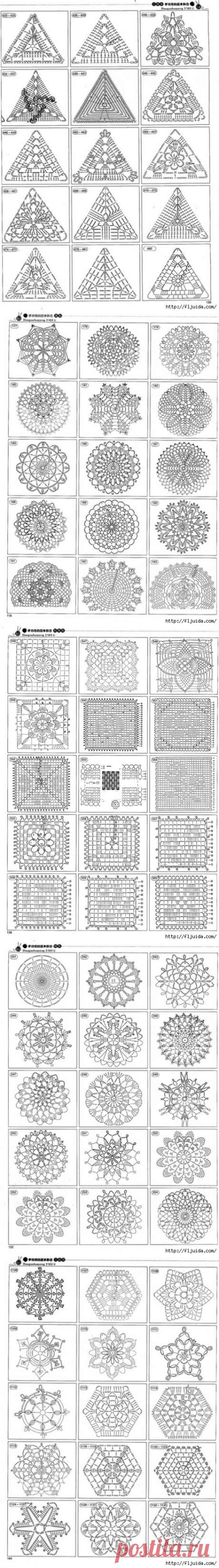 1260 схем для вязания крючком.1 часть