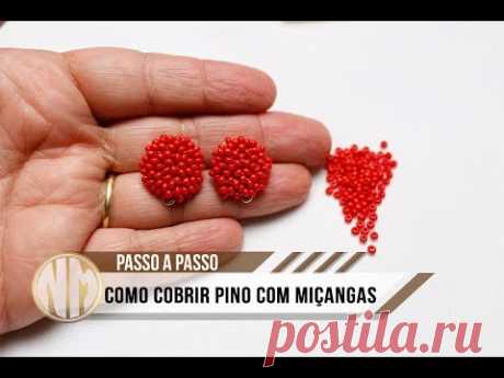 Como Cobrir Pino de Brinco com Miçangas