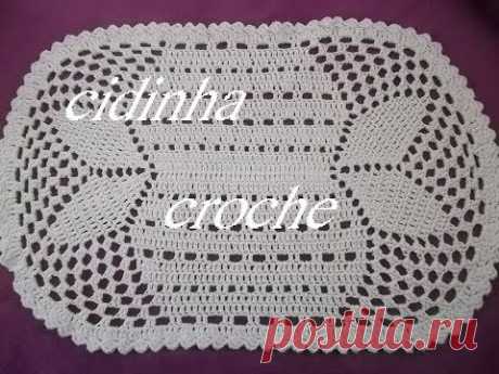 Croche- Tapete Oval 39- Passo A Passo  -Tutorial Completo