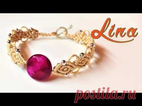 Macrame tutorial - The Lina bracelet - very easy and simple macrame pattern - Vòng tay đơn giản