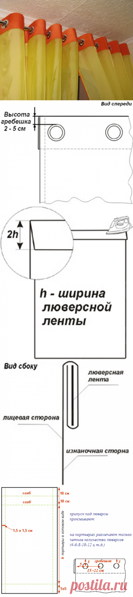 Установка люверсов на шторы в домашних условиях.МК