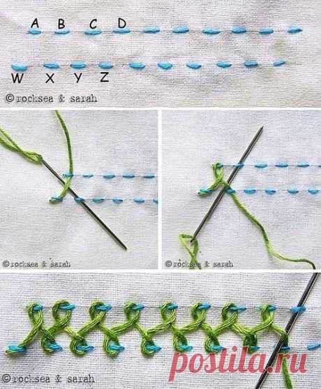 Узорчатые швы (небольшая подборка) / Вышивка /