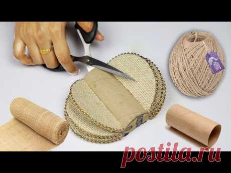 Jute craft decoration design idea | home decorating ideas with jute 2020