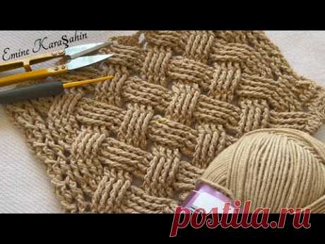 Very new crochet design.Winter blanket, scarf,bag ,etol shawl pattern(close-up - detailed narration)
