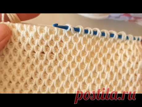 Yapımı çok kolay muhteşem işkembe Tunus işi örgü modeli Knitting Crochet Tunisian