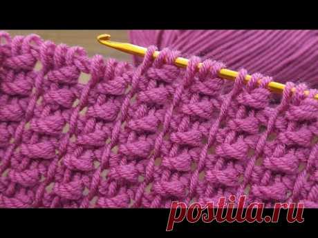 Wonderful💯👌 New model Tunisian crochet baby blanket pattern for beginners online tutorial#tunisian