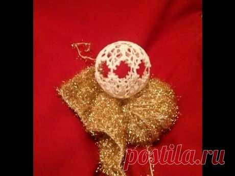 Вяжем крючком ***Новогодний шар*** (1)_Crochet Christmas ball