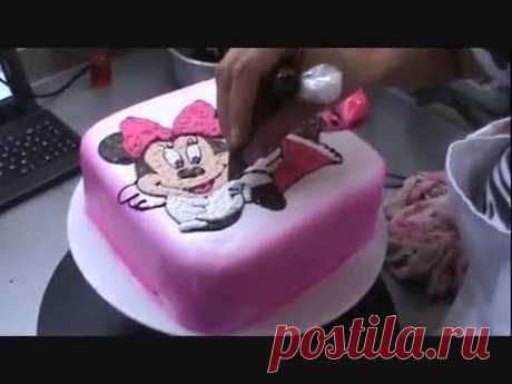 Cake minnie mouse., pastel de minnie mouse, muy linda!