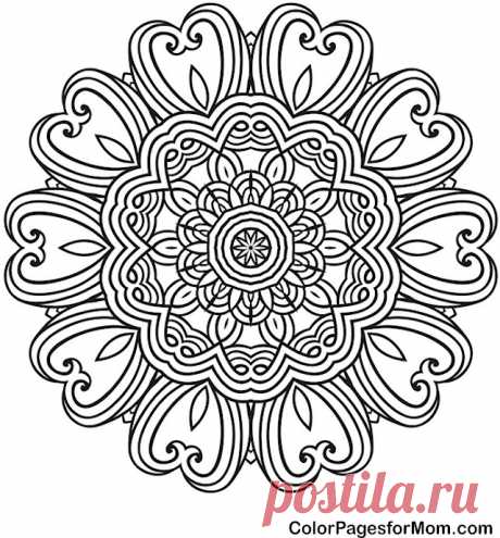 Mandala 43 Advanced Coloring Page