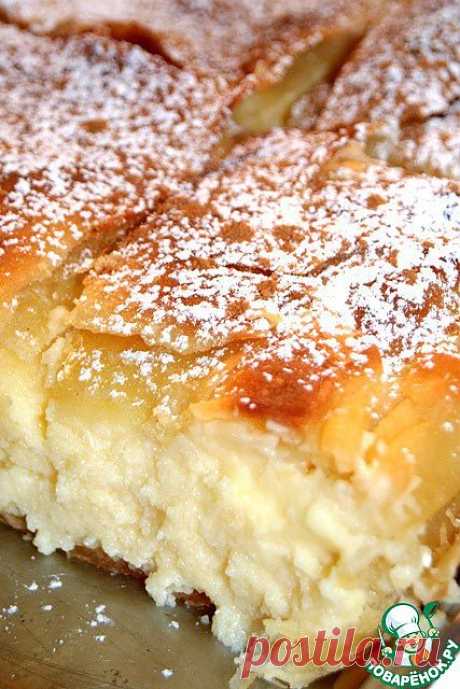 Бугаца-традиционный греческий пирог с кремом - кулинарный рецепт