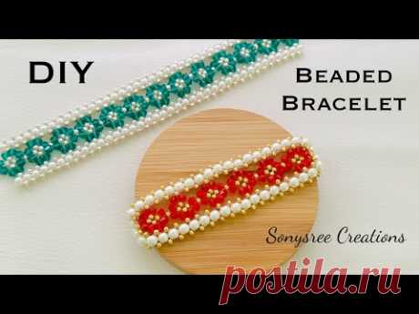 Begginers Beaded Bracelet || Fast &amp; Easy Bracelet || How to make Beaded Jewelry at Home