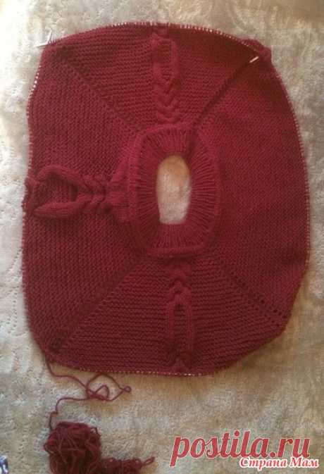 Пуловер цвета марсала - Вязание - Страна Мам