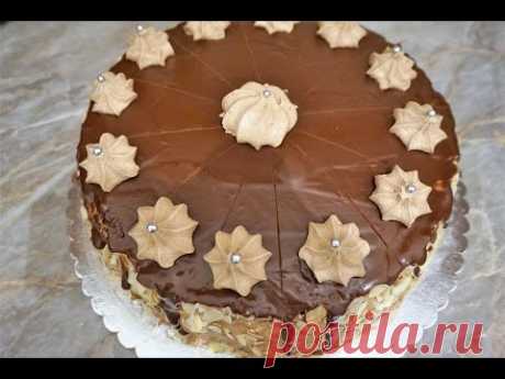 Шоколадный торт шоколад на кипятке/Chocolate Cake with creamy chocolate cream