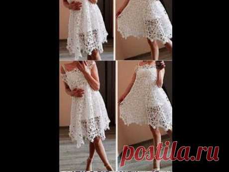 tutorial crochet  vestido de boda paso a paso /how to do (subtitulos in several lenguage)