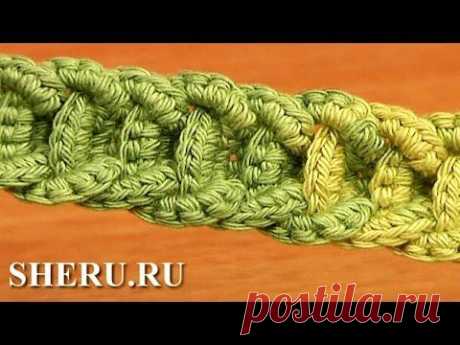 Crochet Wide Braided Cord  Урок 56 Широкий вязаный шнур