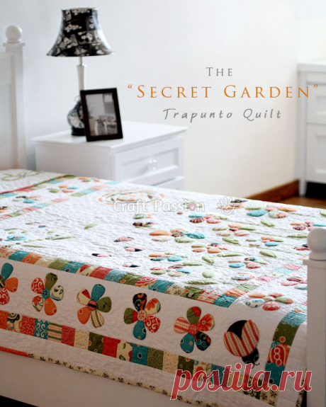 Secret Garden Quilt Pattern - Free | Craft Passion – Page 2 of 2 Secret Garden quilt pattern that completes with flowers, ladybugs, butterflies, snails, songbirds and many other details. Free quilt pattern. – Page 2 of 2