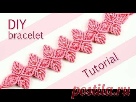 Macramé Flower Petal Bracelet Tutorial