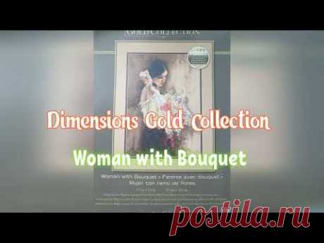 Dimensions Gold Collection Woman with Bouquet.