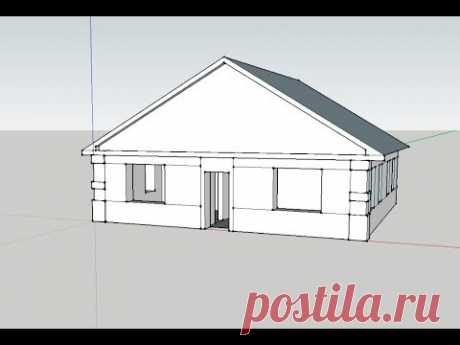 Как сделать дом/How to make house in Google SketchUp