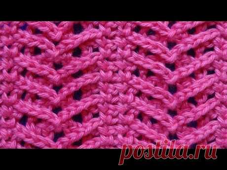 Узор Ёлочка   Вязание крючком Узор 52 Crochet pattern