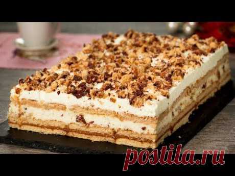 Торт из печенья ”Lion” - по настоящему потрясающий десерт без выпечки! | Appetitno.TV