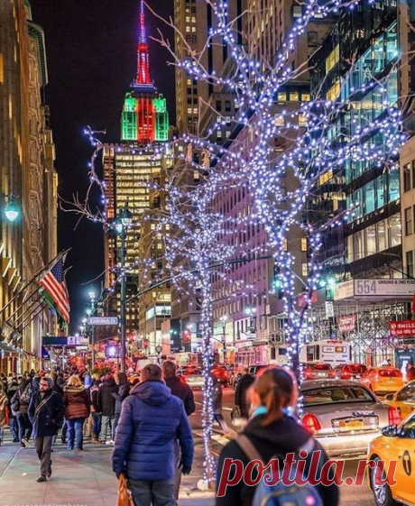 Рождество в Нью-Йорке, США