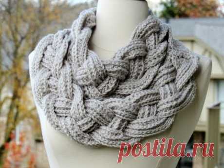 Double Layered Braided Cowl - Crochet Tutorial