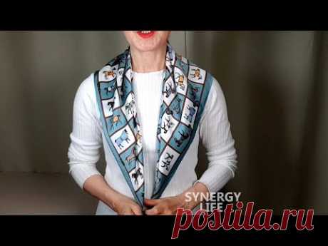 [Популярное видео]❤ 12 лучших способов завязывания шарфа, хорошо подходит для блузки и футболки