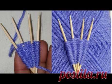 Hand Embroidery,Amazing Tooth Pick Flower Trick 2020,Hand Embroidery Design Wool thread Flower 2020