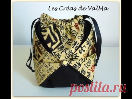 Pochon -  sac chinois origami - Tuto couture ValMa