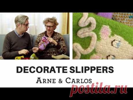 How to decorate slippers - by ARNE & CARLOS