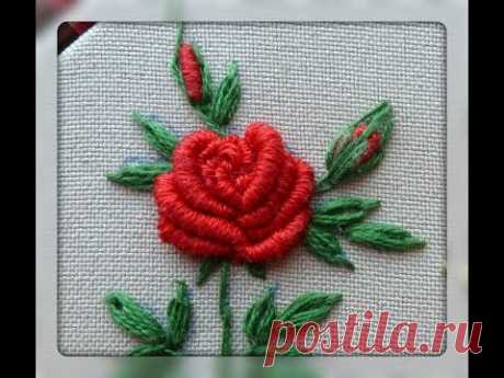 [프랑스 자수 ENG CC] Strawberry Flower Embroidery 5월 탄생화, 딸기꽃 자수🍓Hand Embroidery |How to вышивать a rose | Как вышить розуВышивка рококо: вышиваем розу