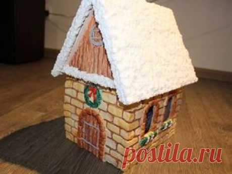 Делаем из соленого теста новогодний светящийся домик - Ярмарка Мастеров - ручная работа, handmade