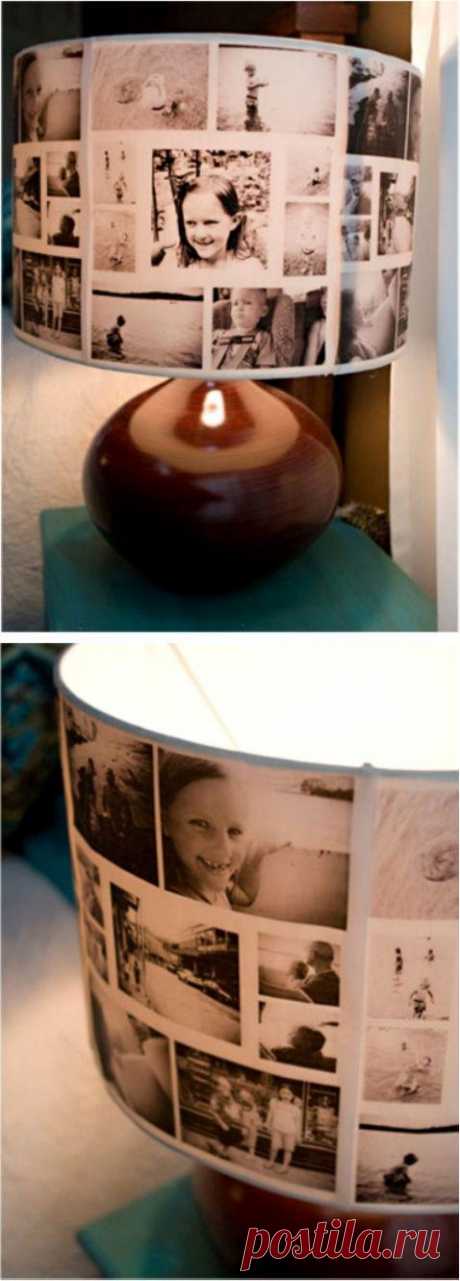Настольная лампа своими руками из фотографий