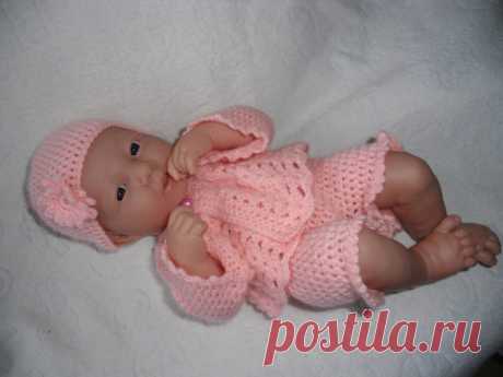Crochet pattern for Berenguer 14 inch la newborn by petitedolls, £2.50