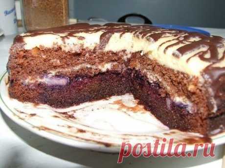 Шоколадный торт с заварным кремом | Поваренный сайт