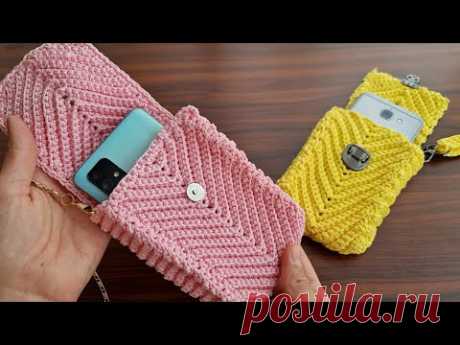 INCREDIBLE 😯 How to make a mini very useful phone case.Mini çok kullanışlı telefon çantası yapımı.